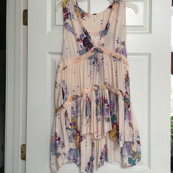 Free People Tops - Free People Cream Combo Trapeze Top / Dress Size S